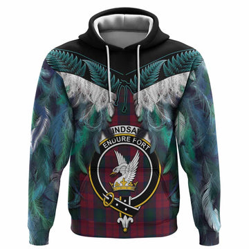 Lindsay Tartan Crest Hoodie New Zealand Maori Korowai Cloak