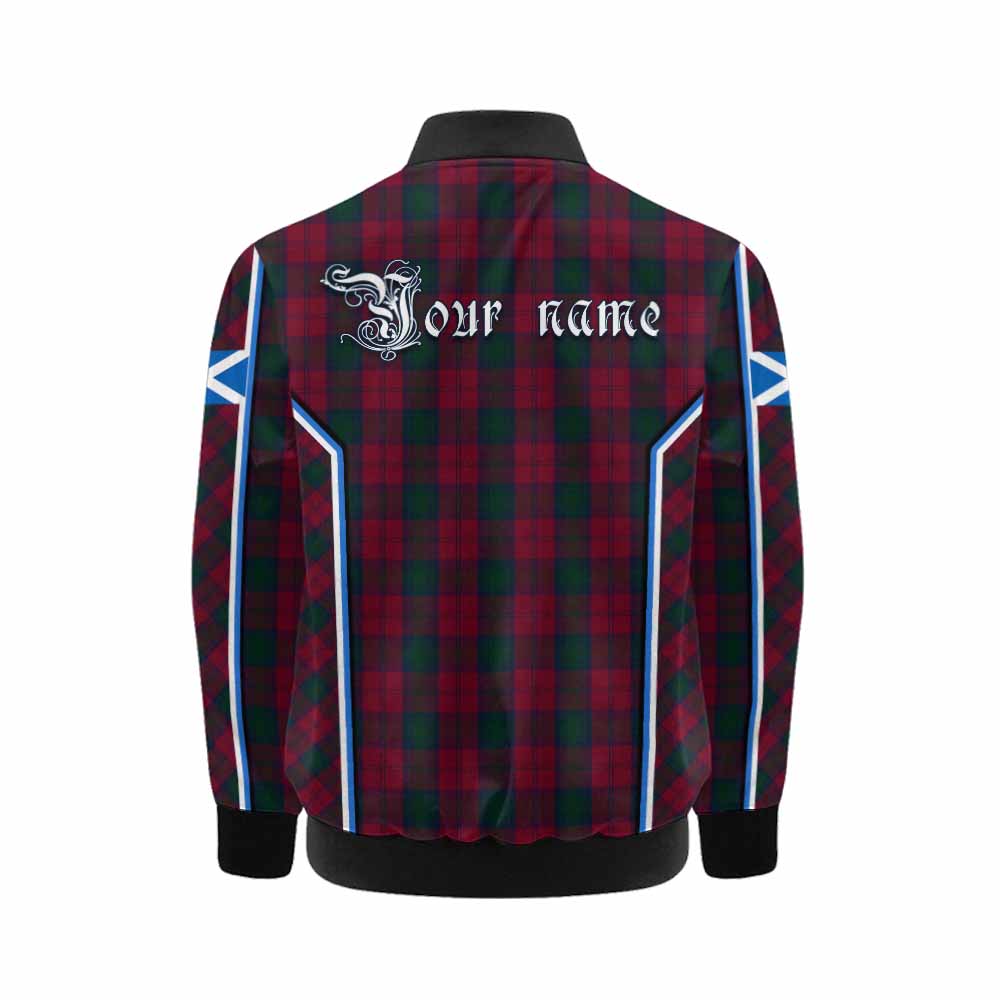 Lindsay Tartan Crest Kid Bomber Jacket Scotland Coat of Arm Flag Style - Tartan Vibes Clothing