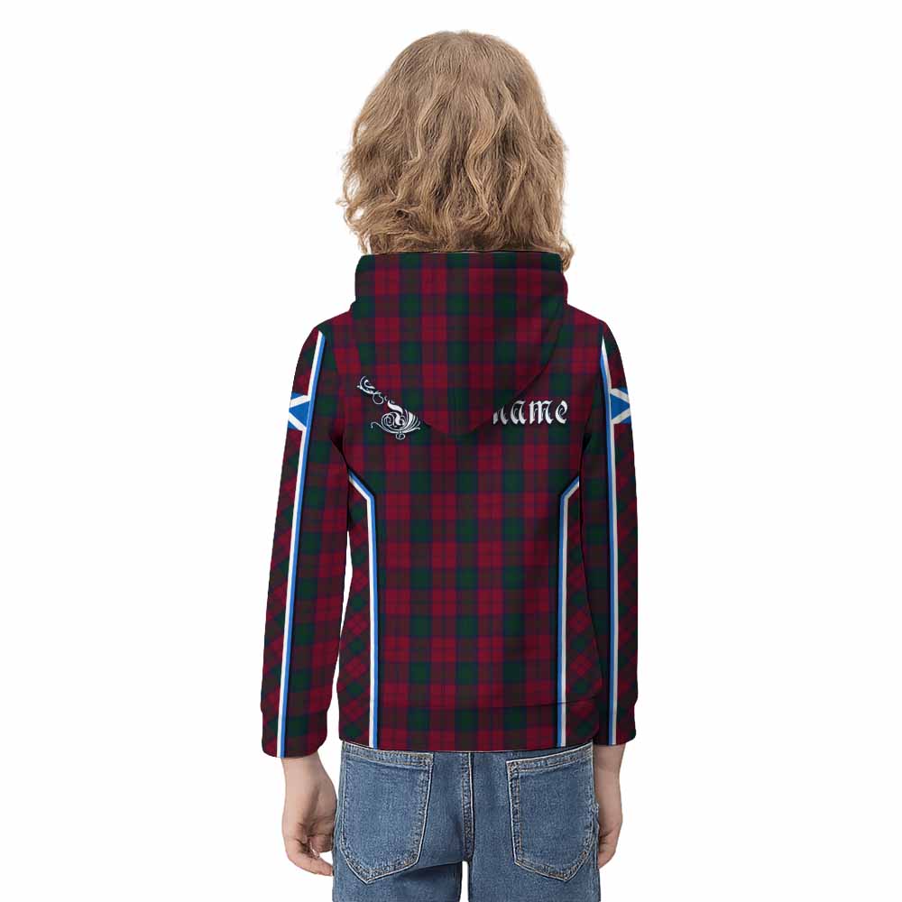 Lindsay Tartan Crest Kid Hoodie Scotland Coat of Arm Flag Style - Tartan Vibes Clothing