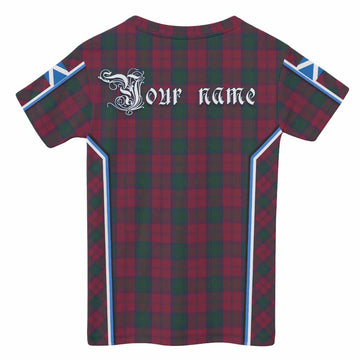 Lindsay Tartan Crest Kid T-shirt Scotland Coat of Arm Flag Style - Tartan Vibes Clothing