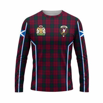 Lindsay Tartan Crest Long Sleeve T-Shirt Scotland Coat of Arm Flag Style - Tartan Vibes Clothing