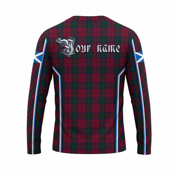 Lindsay Tartan Crest Long Sleeve T-Shirt Scotland Coat of Arm Flag Style - Tartan Vibes Clothing