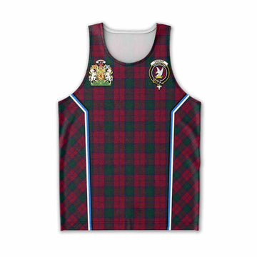 Lindsay Tartan Crest Men Tank Top Scotland Coat of Arm Flag Style - Tartan Vibes Clothing