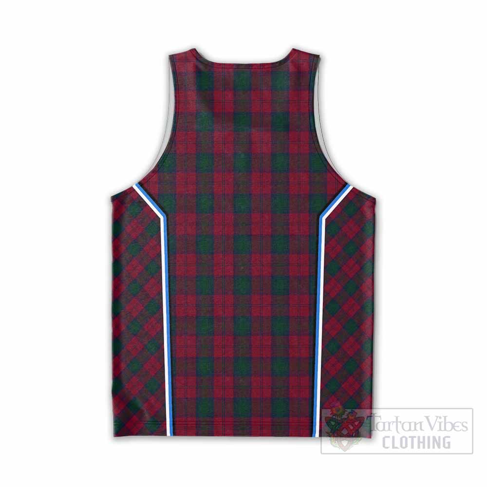 Lindsay Tartan Crest Men Tank Top Scotland Coat of Arm Flag Style - Tartan Vibes Clothing
