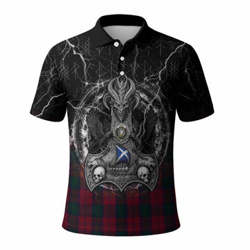 Lindsay Tartan Crest Polo Shirt Celtic Odin's Raven Legacy