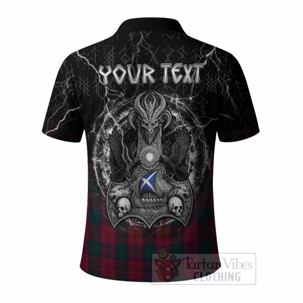 Lindsay Tartan Crest Polo Shirt Celtic Odin's Raven Legacy