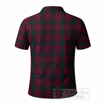 Lindsay Tartan Crest Polo Shirt Ferocious Lion Style