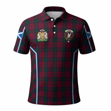 Lindsay Tartan Crest Polo Shirt Scotland Coat of Arm Flag Style - Tartan Vibes Clothing