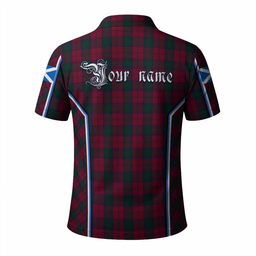 Lindsay Tartan Crest Polo Shirt Scotland Coat of Arm Flag Style - Tartan Vibes Clothing