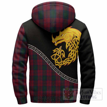 Lindsay Tartan Crest Sherpa Hoodie Legendary Dragon Knot Half Style