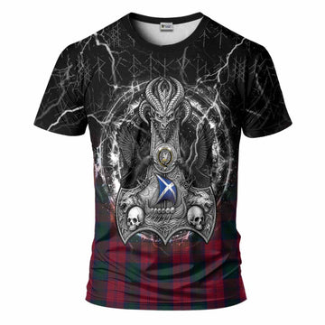 Lindsay Tartan Crest T-Shirt Celtic Odin's Raven Legacy