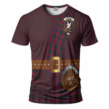Lindsay Tartan Crest T-Shirt Kilt Costume Style