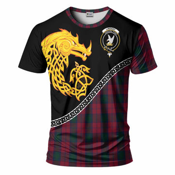 Lindsay Tartan Crest T-Shirt Legendary Dragon Knot Half Style