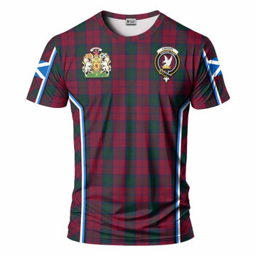Lindsay Tartan Crest T-shirt Scotland Coat of Arm Flag Style - Tartan Vibes Clothing