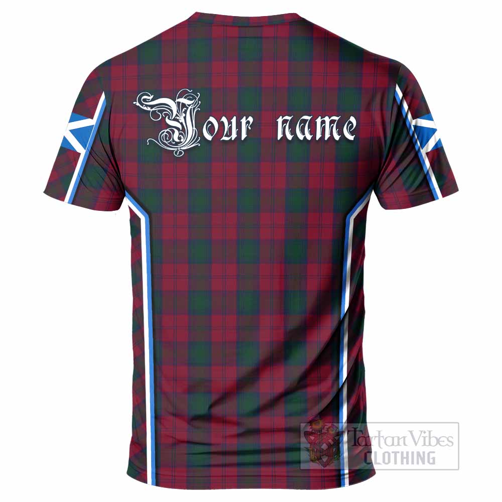 Lindsay Tartan Crest T-shirt Scotland Coat of Arm Flag Style - Tartan Vibes Clothing