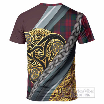 Lindsay Tartan Crest T-Shirt Scottish Triskele Celtic