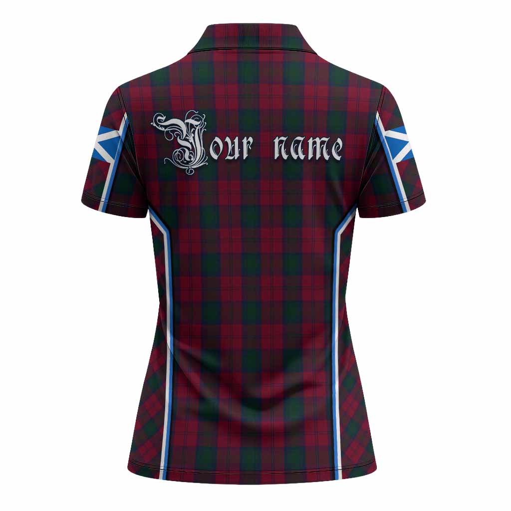Lindsay Tartan Crest Women's Polo Shirt Scotland Coat of Arm Flag Style - Tartan Vibes Clothing