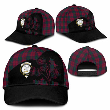 Lindsay Tartan Family Crest Classic Cap Scotland Thistle Floral Flag Style