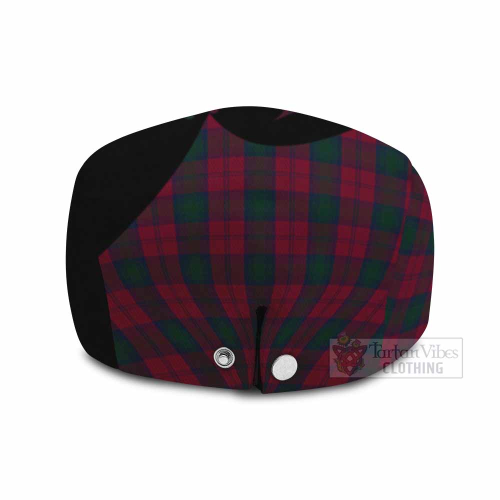 Lindsay Tartan Family Crest Flat Cap, Jeff Cap Scotland Thistle Floral