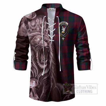 Lindsay Tartan Ghillie Shirt Roaring Lion Heritage