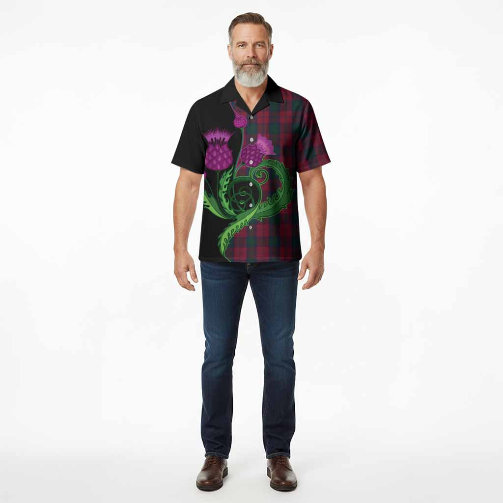 Lindsay Tartan Hawaiian Shirt Traditional Scottish Thistle