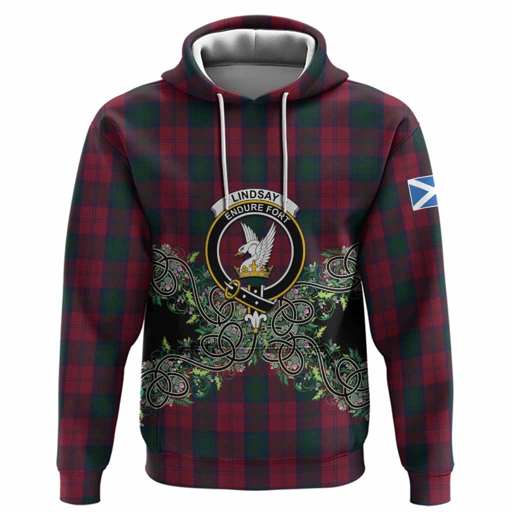 Lindsay Tartan Hoodie Thistle Scottish Spirit