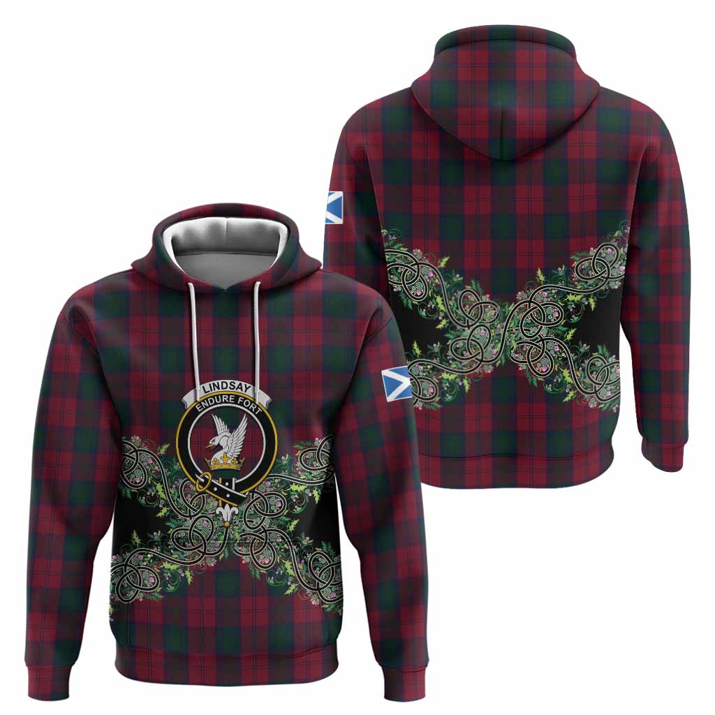 Lindsay Tartan Hoodie Thistle Scottish Spirit