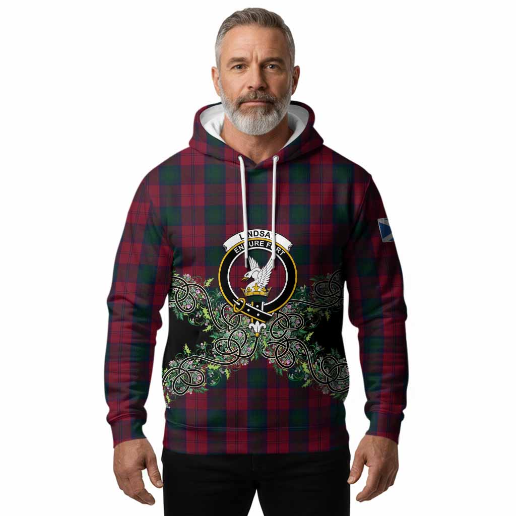 Lindsay Tartan Hoodie Thistle Scottish Spirit