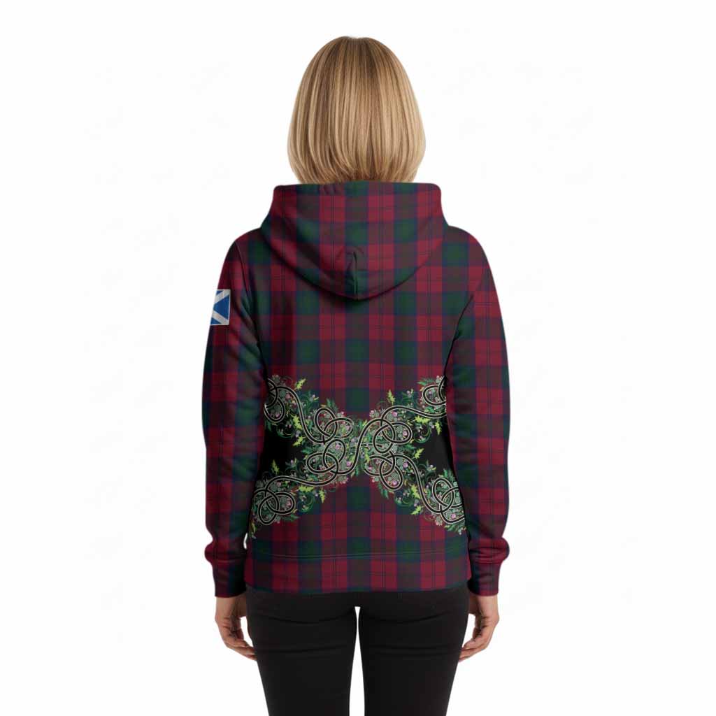 Lindsay Tartan Hoodie Thistle Scottish Spirit