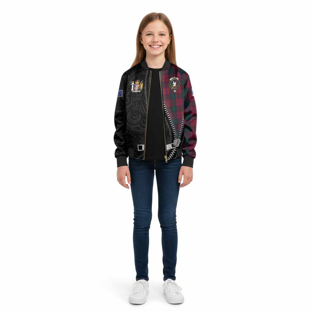 Lindsay Tartan Kid Bomber Jacket New Zealand Pattern Unique Zipper Stylized