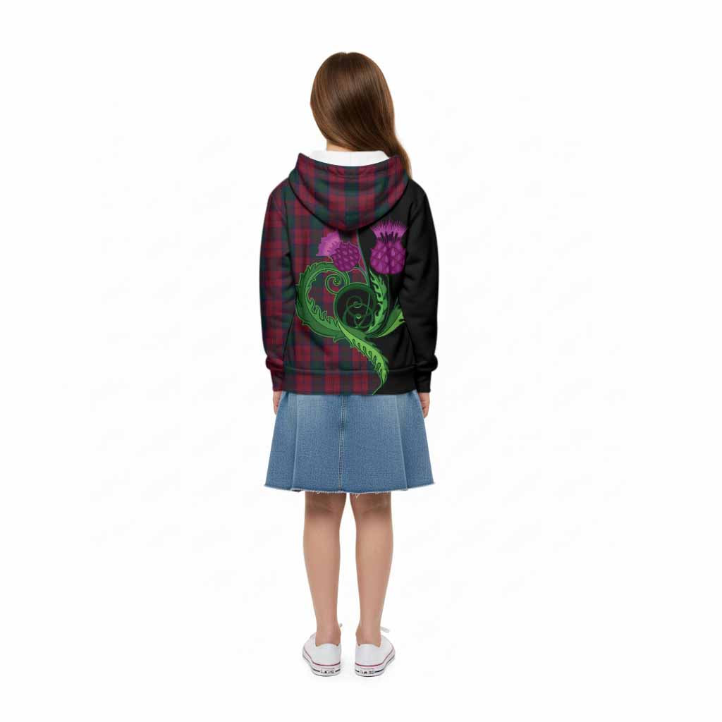 Lindsay Tartan Kid Hoodie Traditional Scottish Thistle