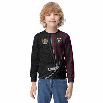 Lindsay Tartan Kid Knitted Sweatshirt New Zealand Pattern Unique Zipper Stylized
