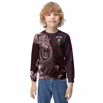Lindsay Tartan Kid Knitted Sweatshirt Roaring Lion Heritage