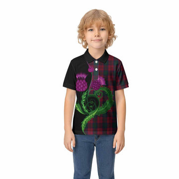 Lindsay Tartan Kid Polo Shirt Traditional Scottish Thistle
