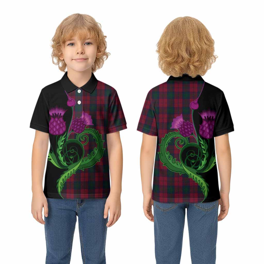 Lindsay Tartan Kid Polo Shirt Traditional Scottish Thistle