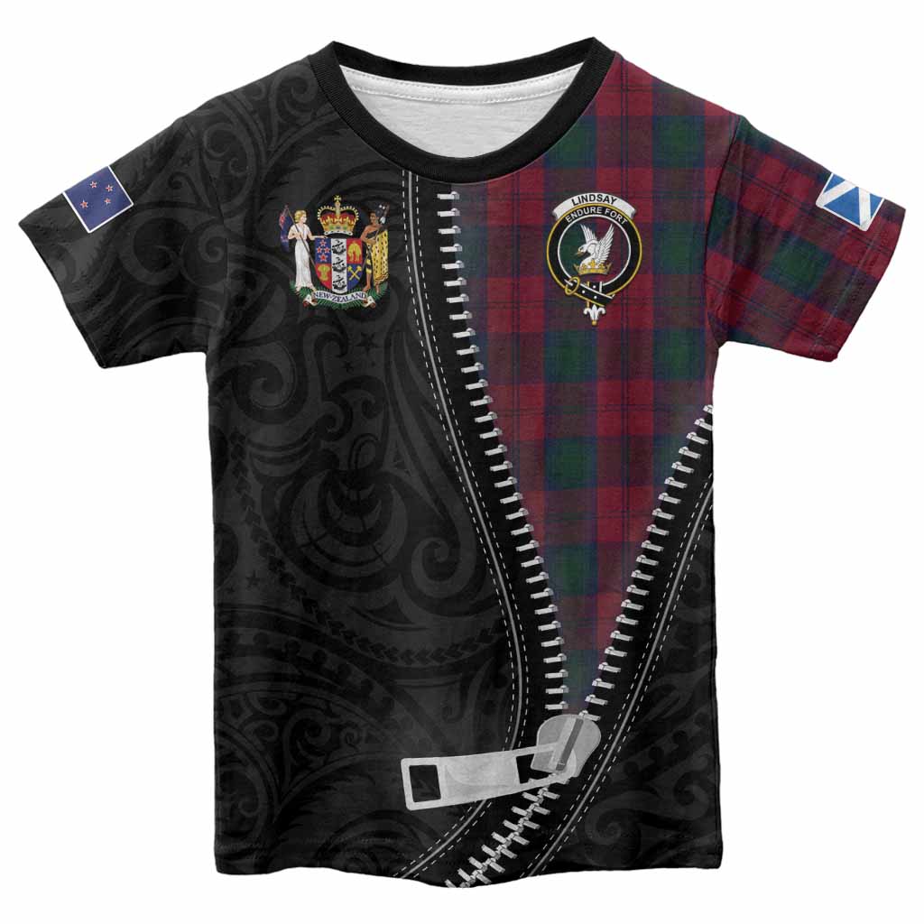 Lindsay Tartan Kid T-shirt New Zealand Pattern Unique Zipper Stylized