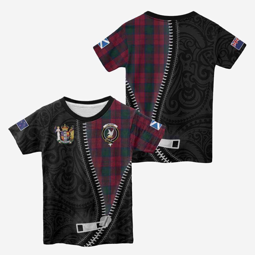 Lindsay Tartan Kid T-shirt New Zealand Pattern Unique Zipper Stylized