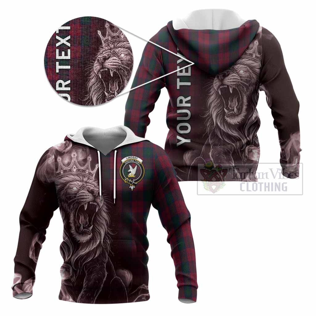 Lindsay Tartan Knitted Hoodie Roaring Lion Heritage