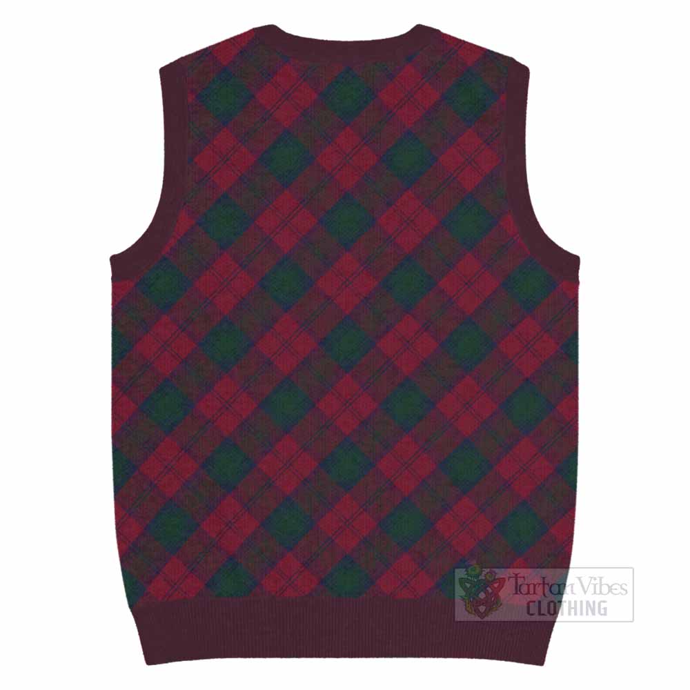 Lindsay Tartan  Knitted V-Neck Vest Cross Style
