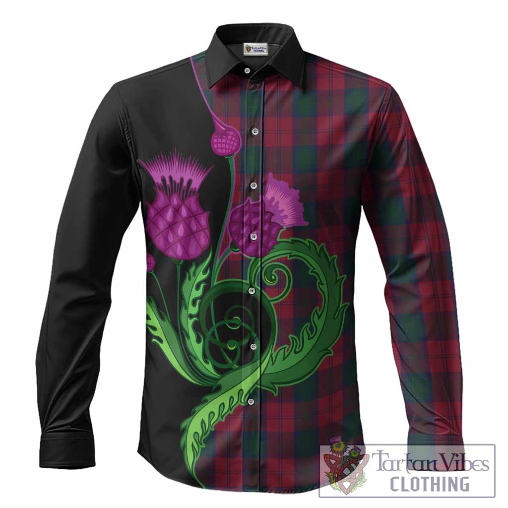 Lindsay Tartan Long Sleeve Button Shirts Traditional Scottish Thistle