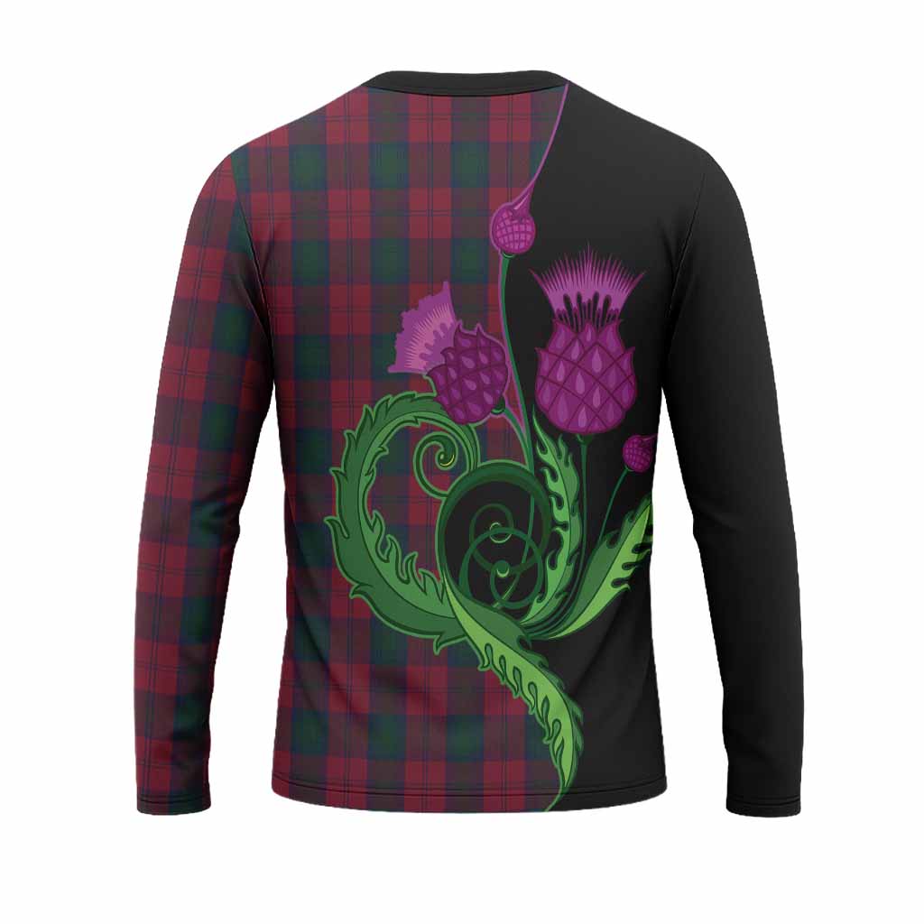 Lindsay Tartan Long Sleeve T-Shirt Traditional Scottish Thistle