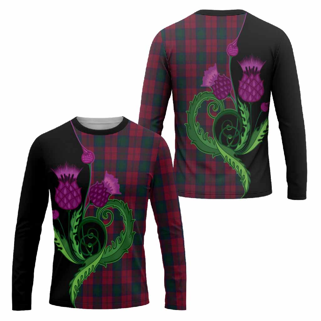 Lindsay Tartan Long Sleeve T-Shirt Traditional Scottish Thistle