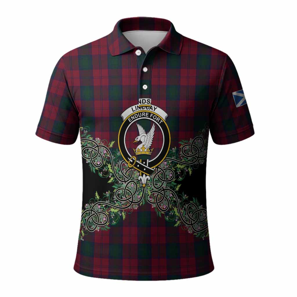 Lindsay Tartan Polo Shirt Thistle Scottish Spirit