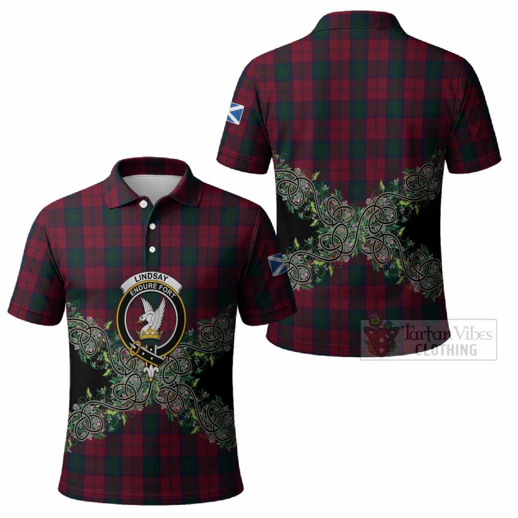 Lindsay Tartan Polo Shirt Thistle Scottish Spirit