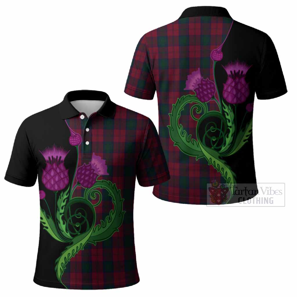 Lindsay Tartan Polo Shirt Traditional Scottish Thistle