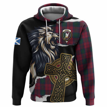 Lindsay Tartan Scottish Hoodie Lion Celtic Heritage