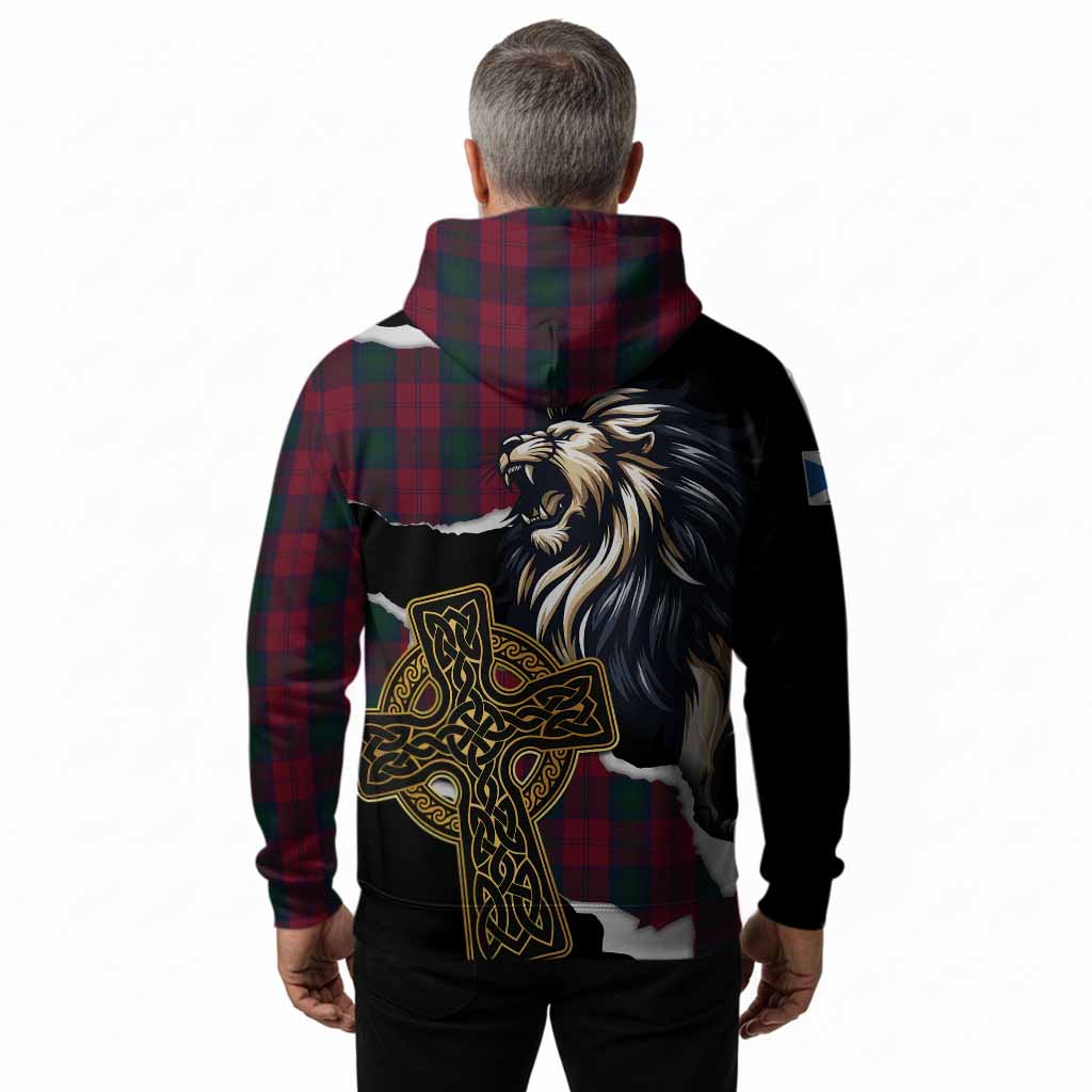 Lindsay Tartan Scottish Hoodie Lion Celtic Heritage
