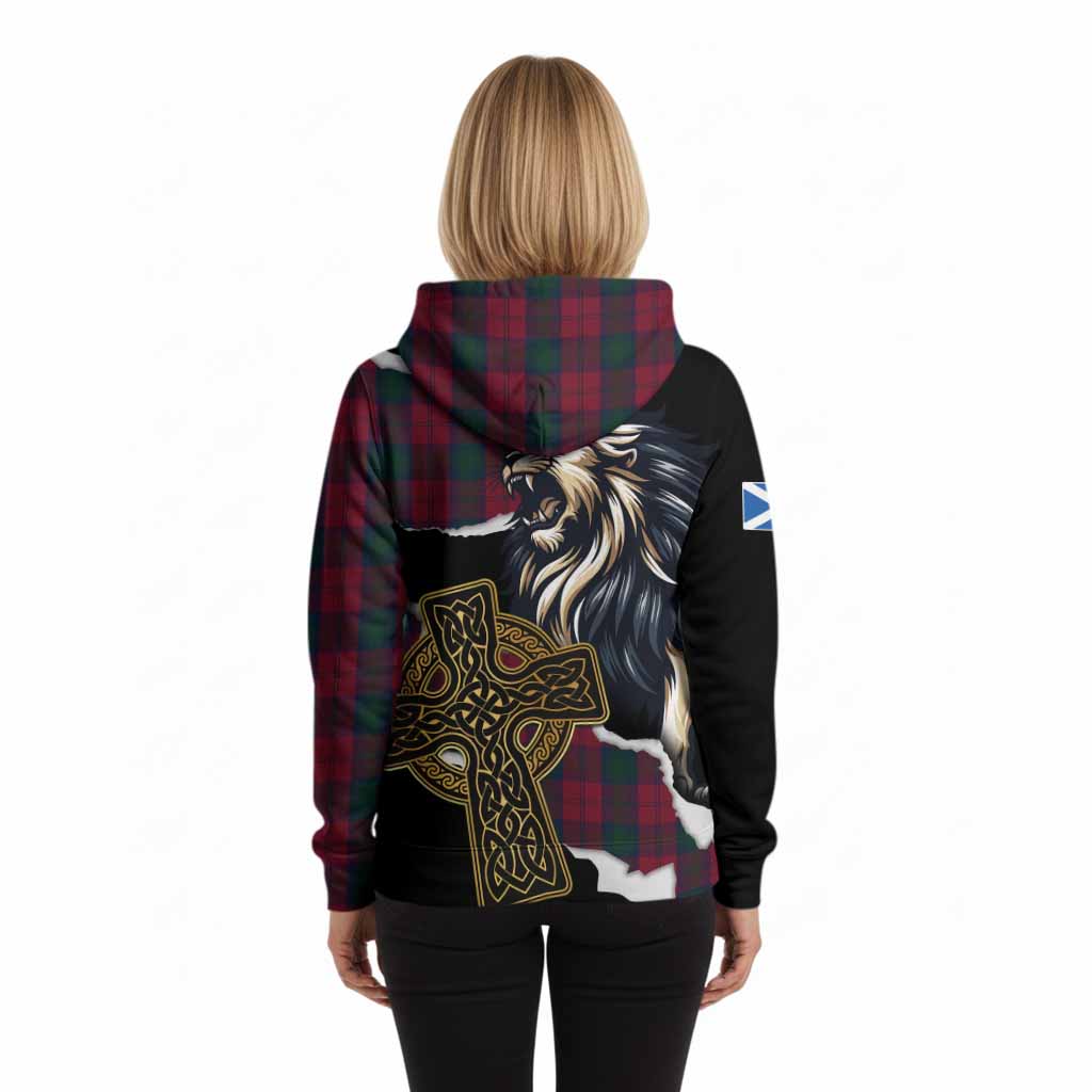 Lindsay Tartan Scottish Hoodie Lion Celtic Heritage