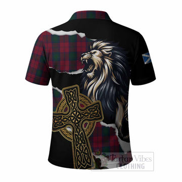 Lindsay Tartan Scottish Polo Shirt Lion Celtic Heritage