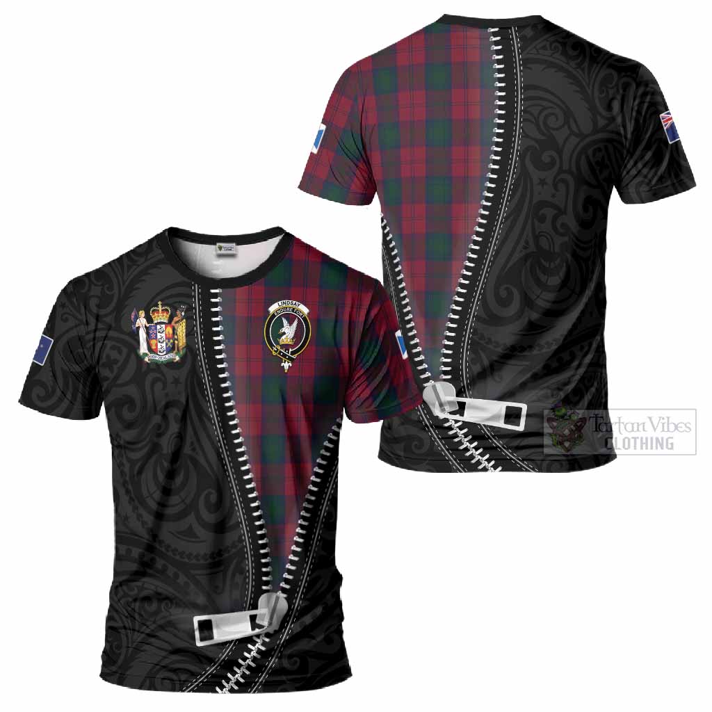 Lindsay Tartan T-Shirt New Zealand Pattern Unique Zipper Stylized